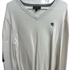 Express Vintage V-Neck Sweater - Size Large